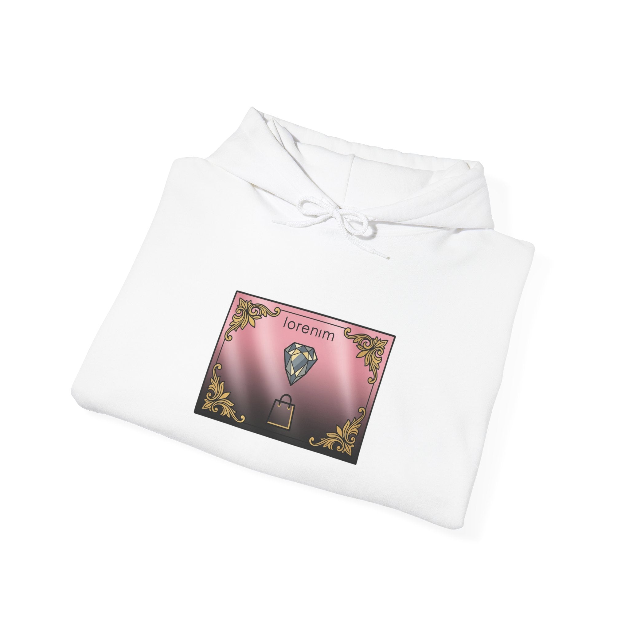 Hoodie — 'Clothe Beauty' Crown Floral Wreath Pullover