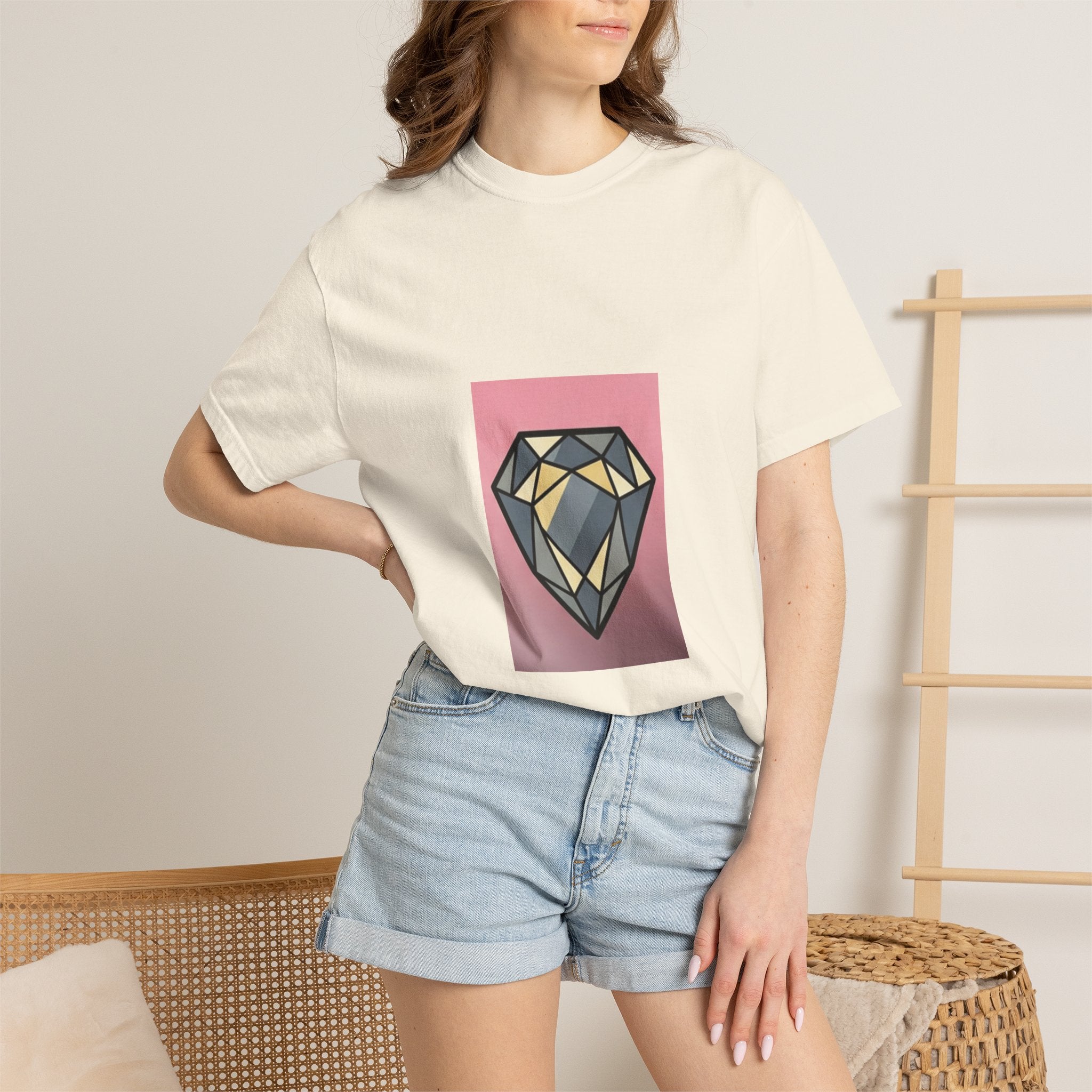 Geometric Diamond Graphic T-Shirt