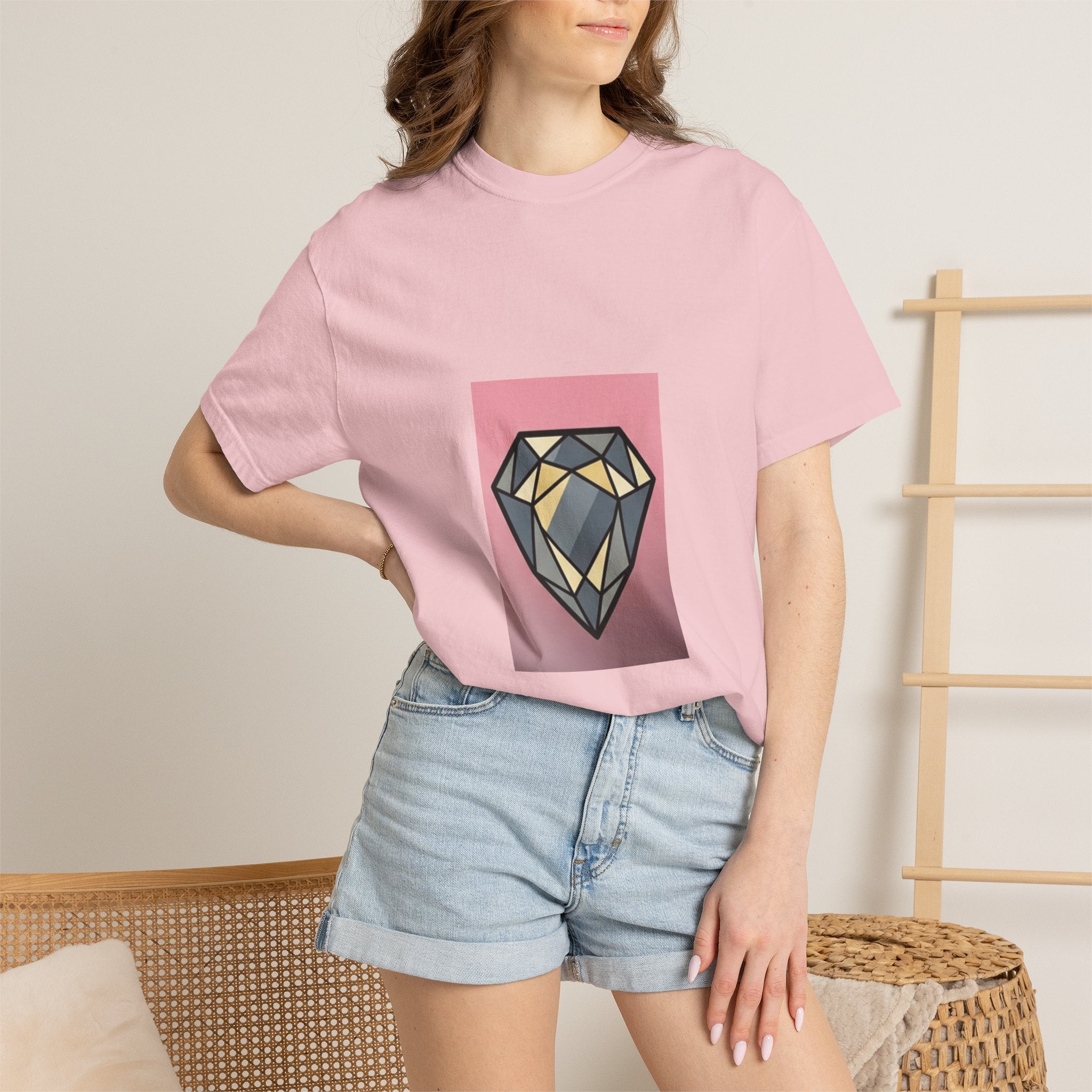 Geometric Diamond Graphic T-Shirt