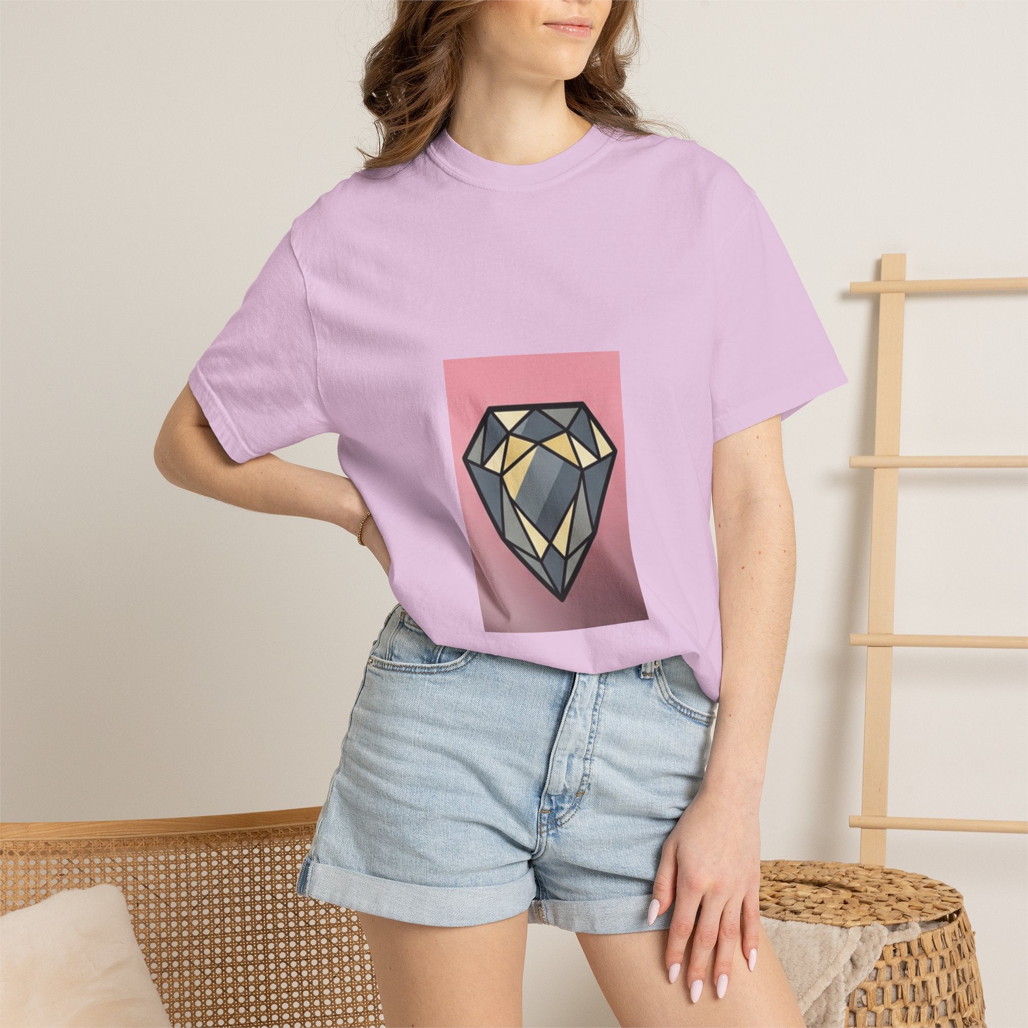 Geometric Diamond Graphic T-Shirt