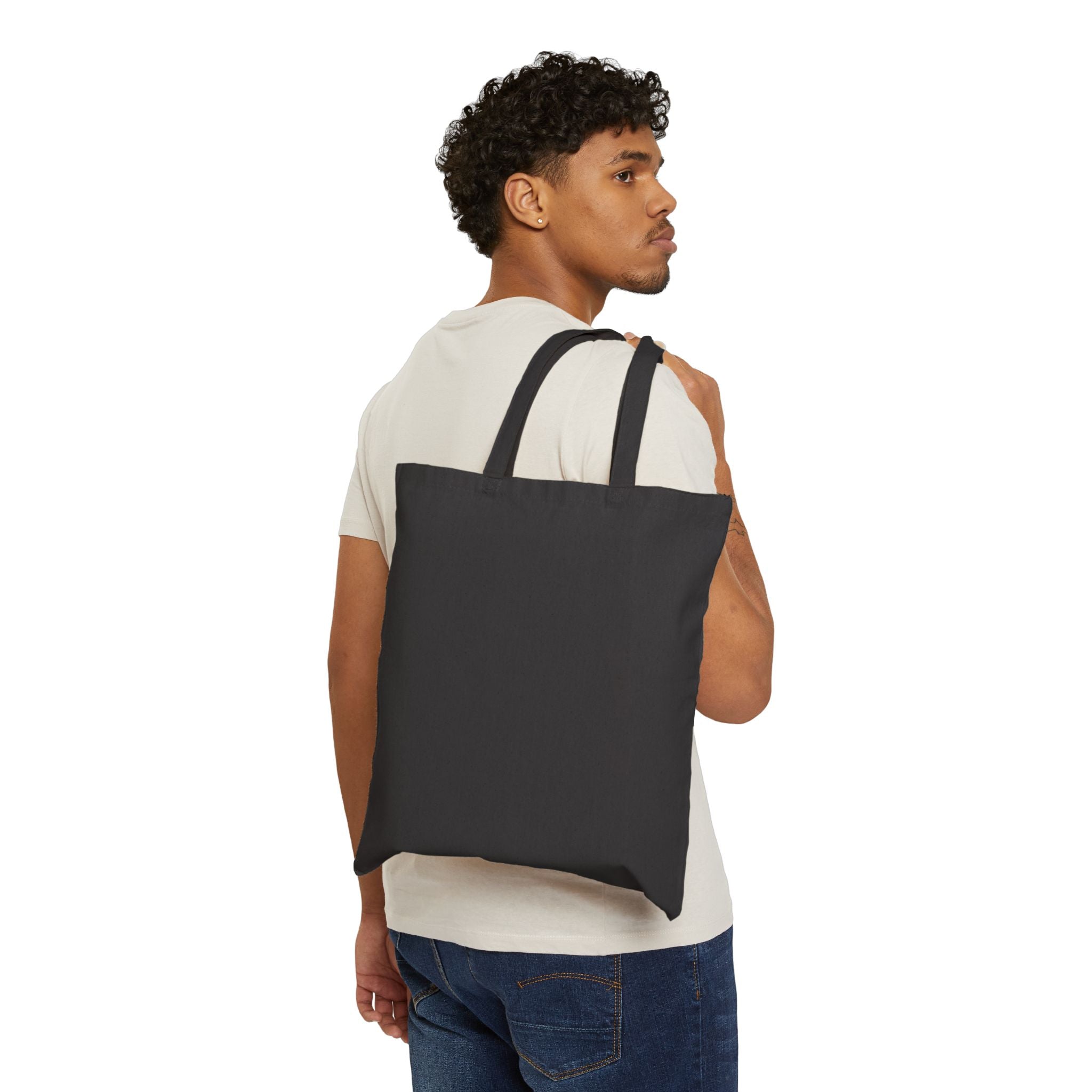 Canvas Tote Bag — Elegant Crown Floral 'clothe.beauty' Market Tote