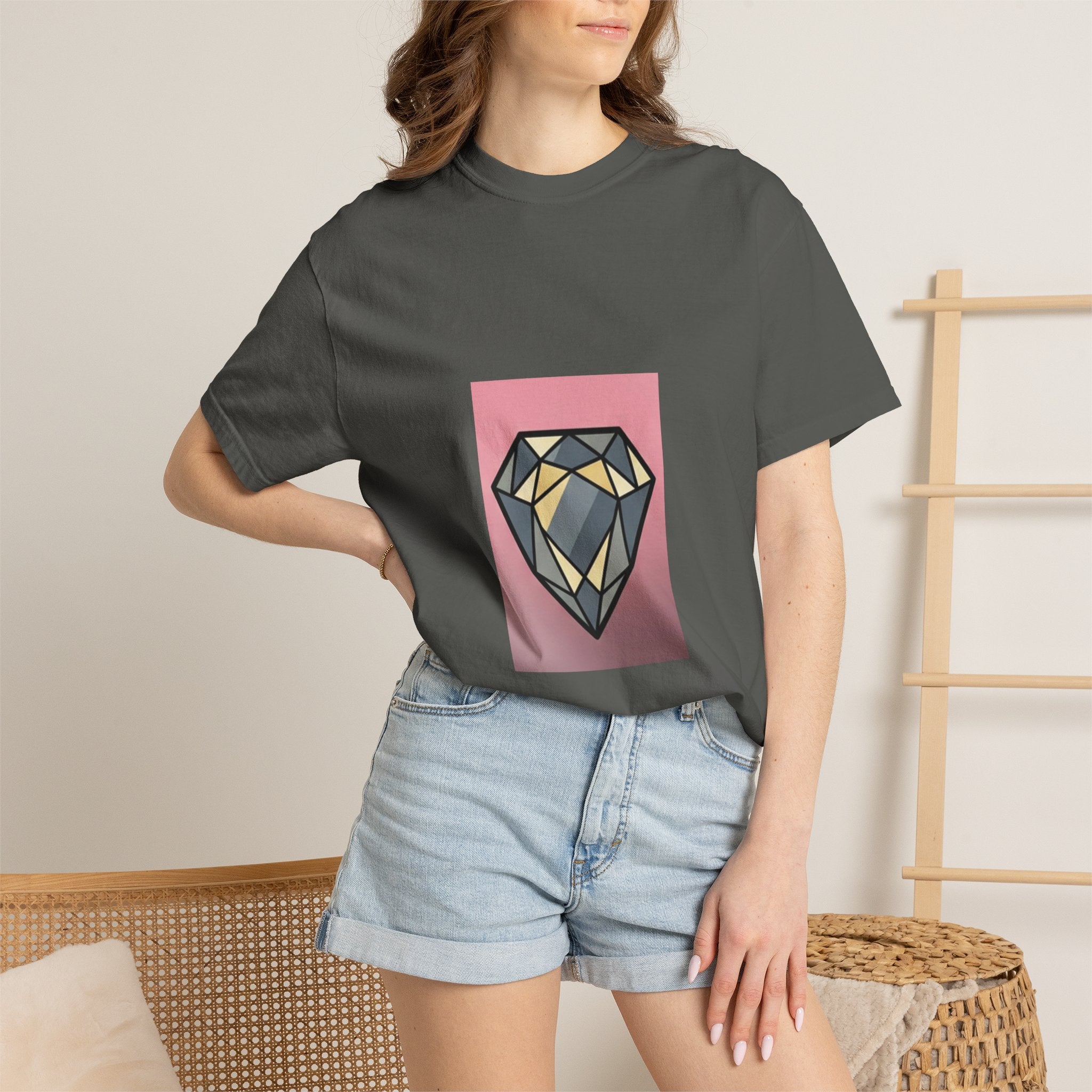 Geometric Diamond Graphic T-Shirt
