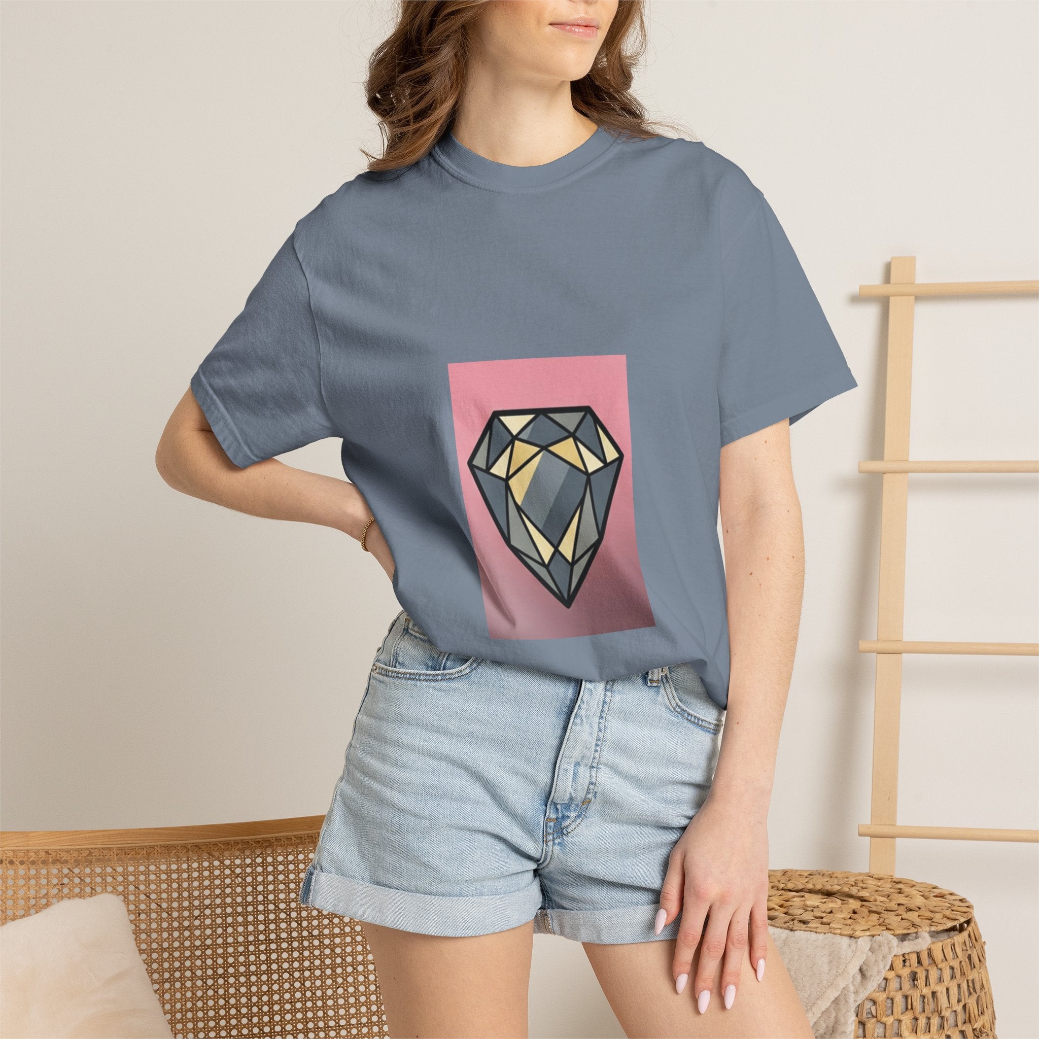 Geometric Diamond Graphic T-Shirt