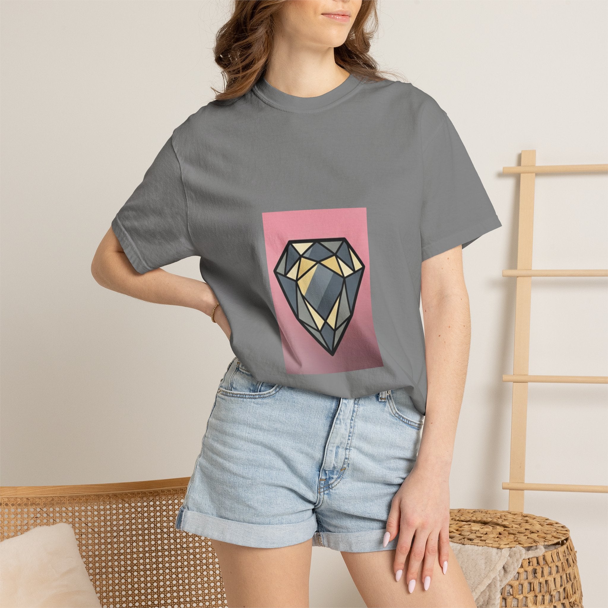 Geometric Diamond Graphic T-Shirt