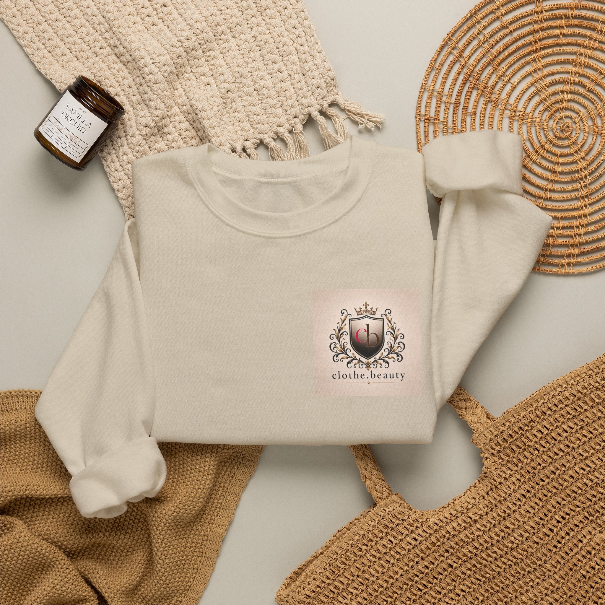 Retro Boombox Crewneck Sweatshirt — Vintage Music Graphic
