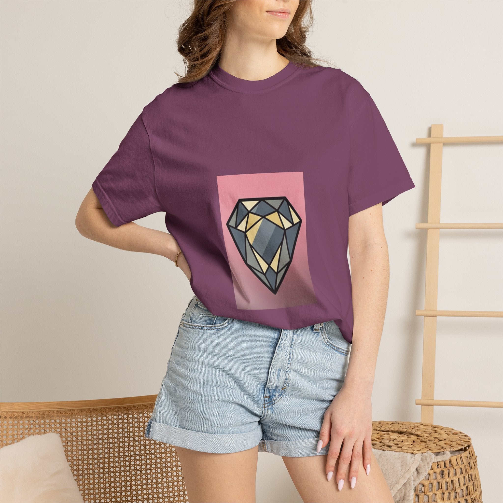 Geometric Diamond Graphic T-Shirt